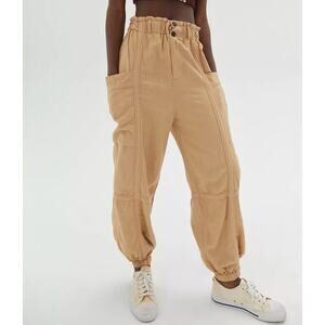 Urban Outfitters Isla Slouchy Linen Jogger Pant Size Large